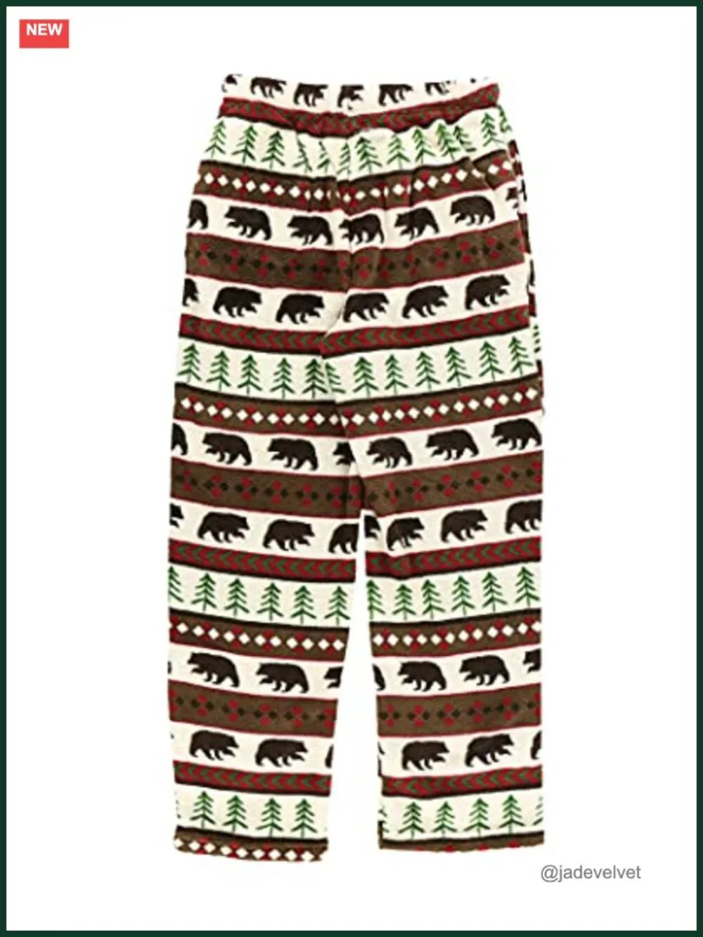 Men's Fleece Pajama Pants - Warm Sleep Bottoms with Drawstring Waist